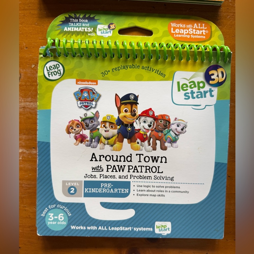 LeapFrog LeapStart 3D Learning System + 2 Books Peppa Pig Paw Patrol Tested - Picture 3 of 5